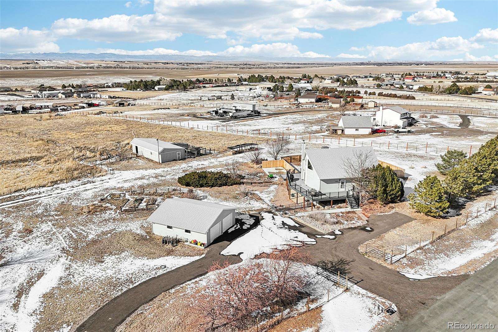 5 Acres of Land with Home for Sale in Watkins, Colorado