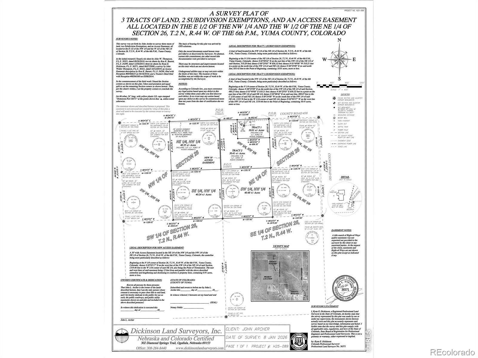 110 Acres of Land for Sale in Wray, Colorado