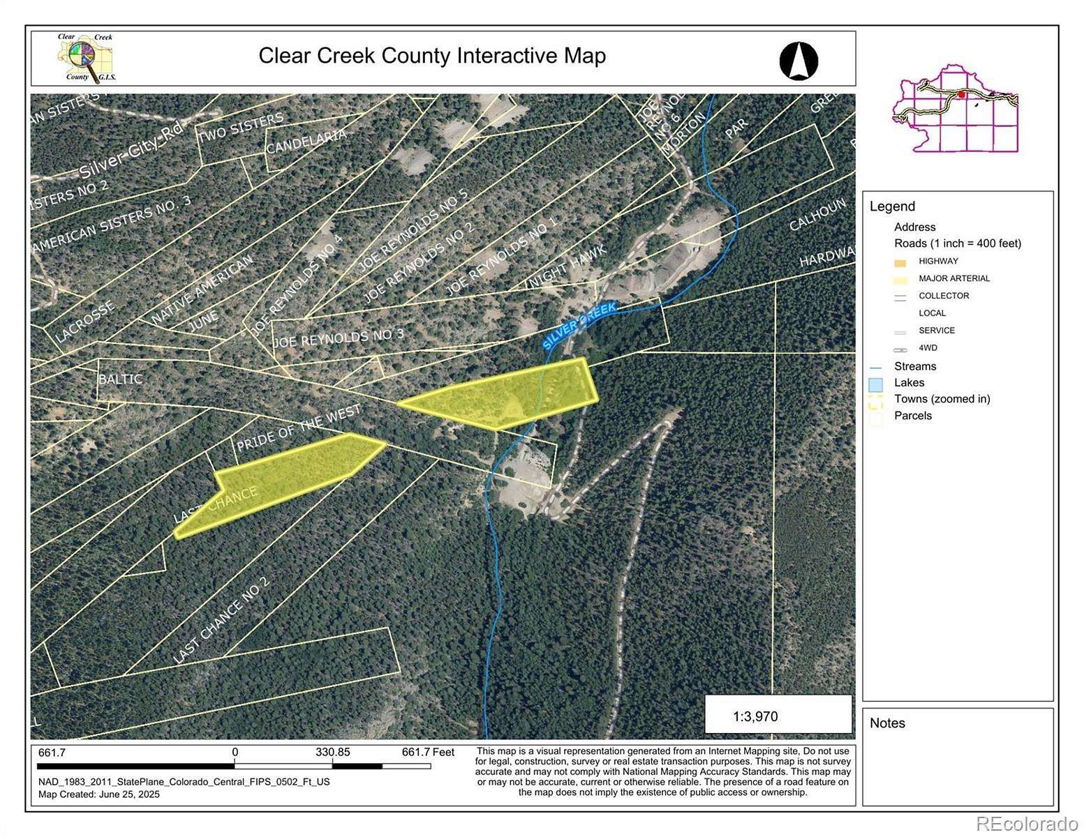 13.4 Acres of Commercial Land for Sale in Idaho Springs, Colorado