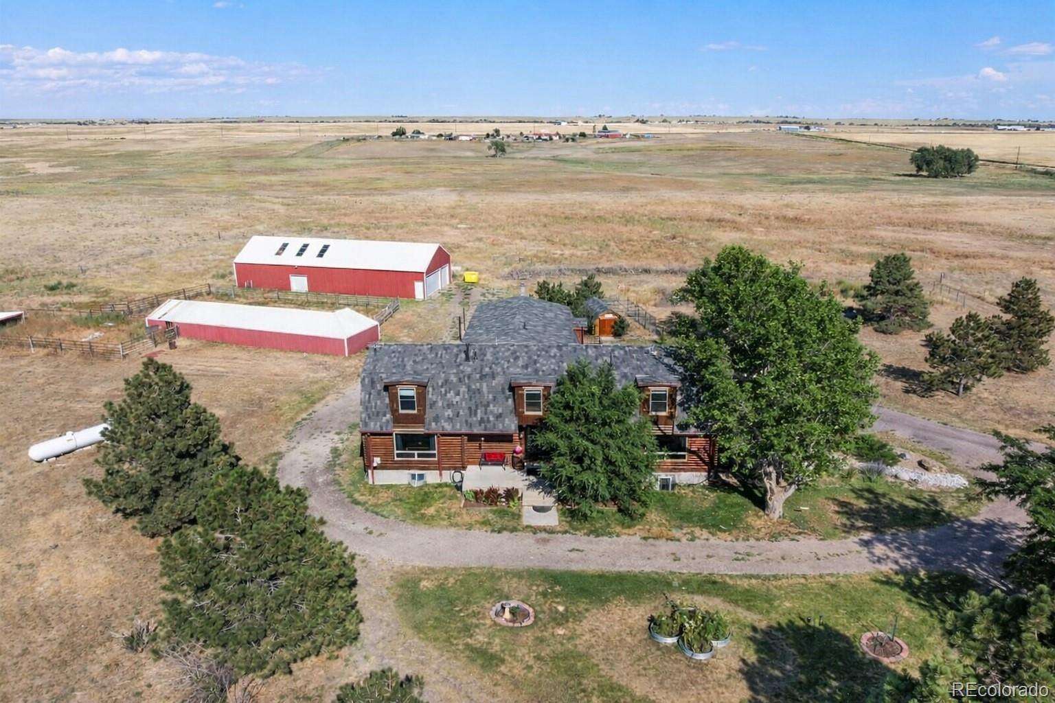 35 Acres of Land with Home for Sale in Bennett, Colorado