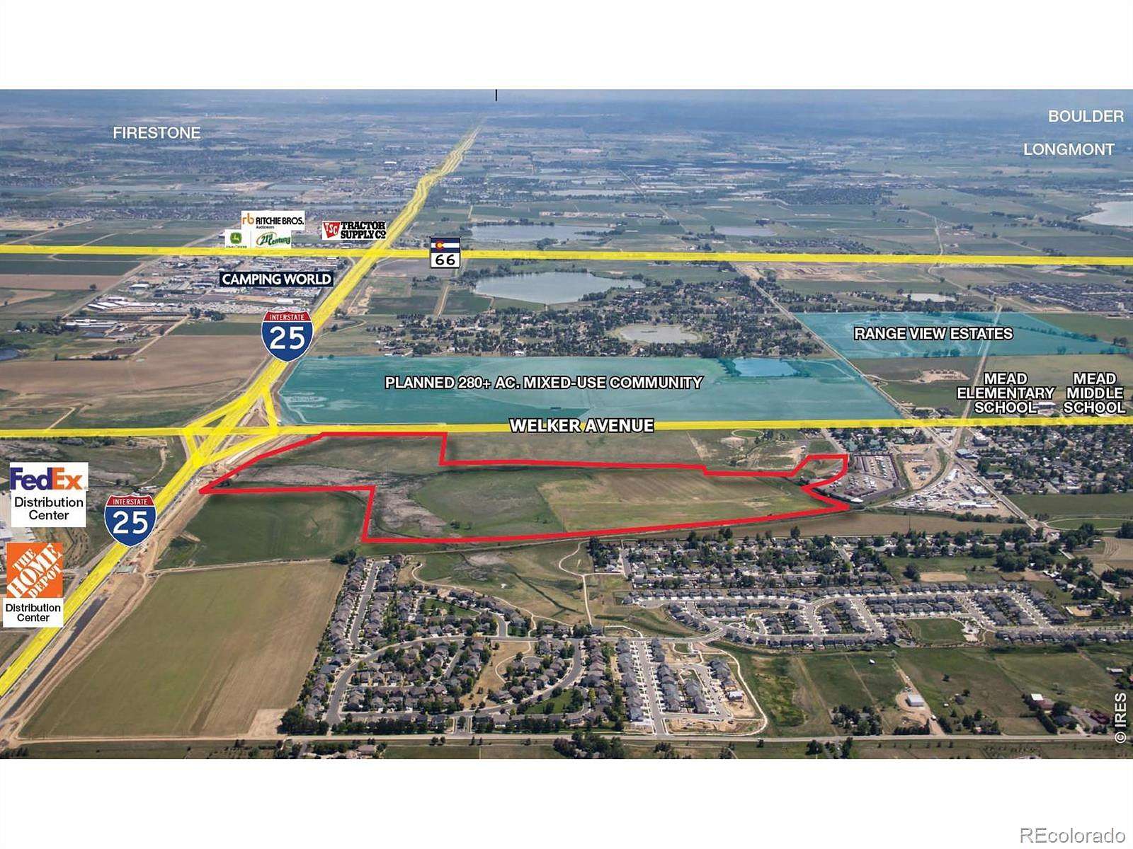 139 Acres of Mixed-Use Land for Sale in Mead, Colorado