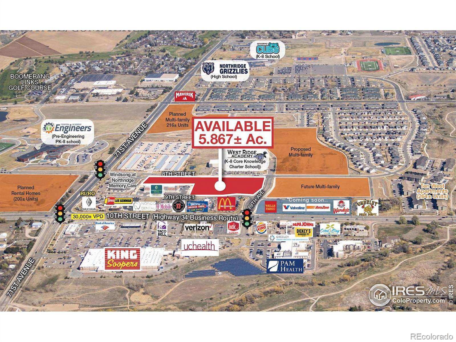 5.85 Acres of Mixed-Use Land for Sale in Greeley, Colorado