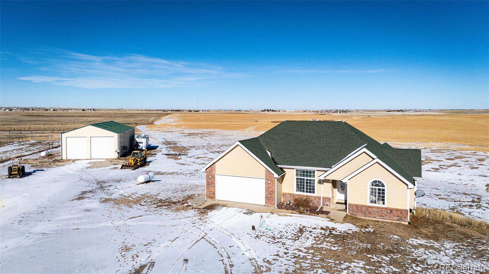 36.1 Acres of Agricultural Land with Home for Sale in Bennett, Colorado