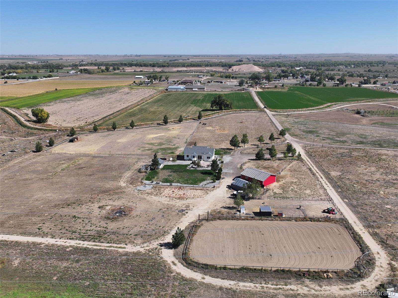 9.66 Acres of Land with Home for Sale in Fort Lupton, Colorado