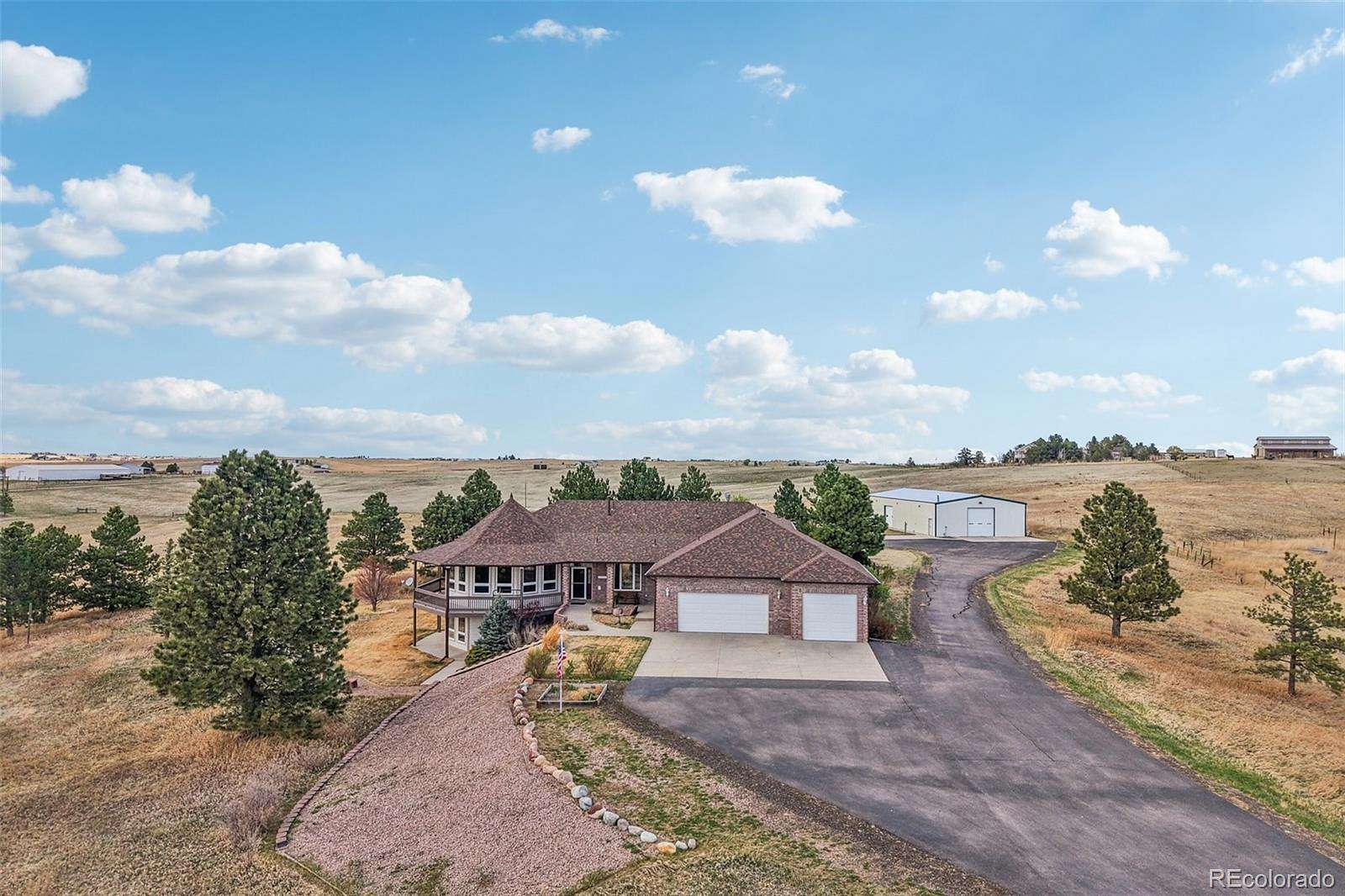 35.3 Acres of Recreational Land with Home for Sale in Elizabeth, Colorado