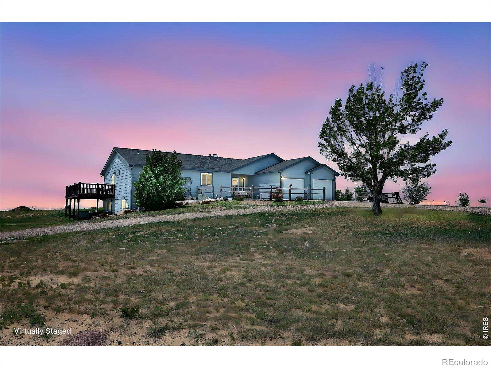 45.6 Acres of Land with Home for Sale in Nunn, Colorado