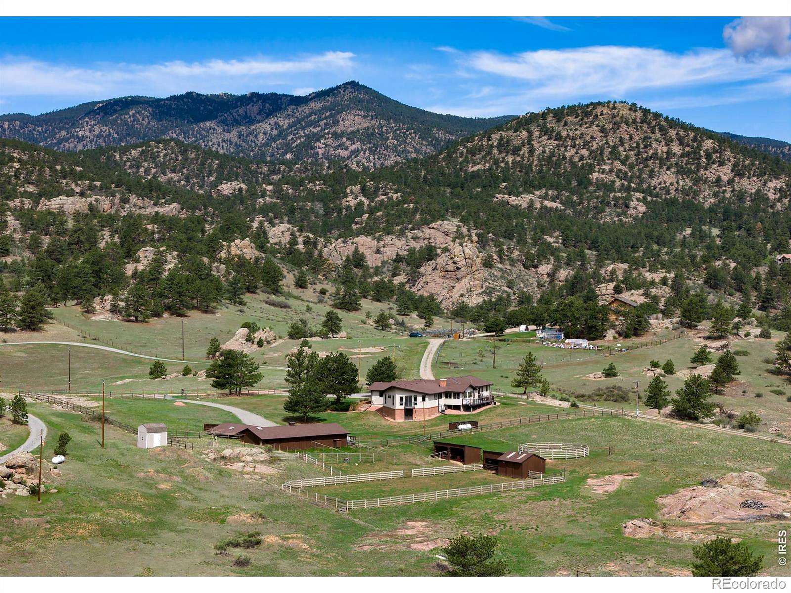 9.72 Acres of Land with Home for Sale in Lyons, Colorado