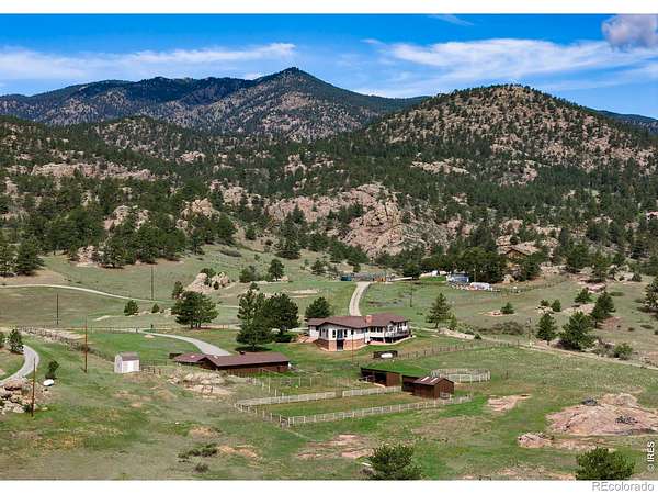 9.72 Acres of Land with Home for Sale in Lyons, Colorado