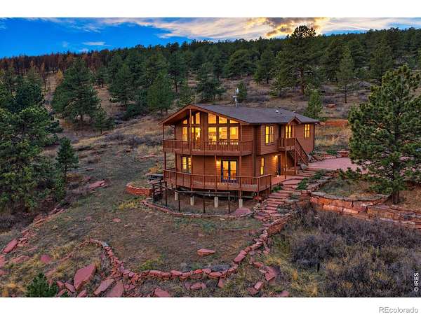 34.8 Acres of Land with Home for Sale in Lyons, Colorado