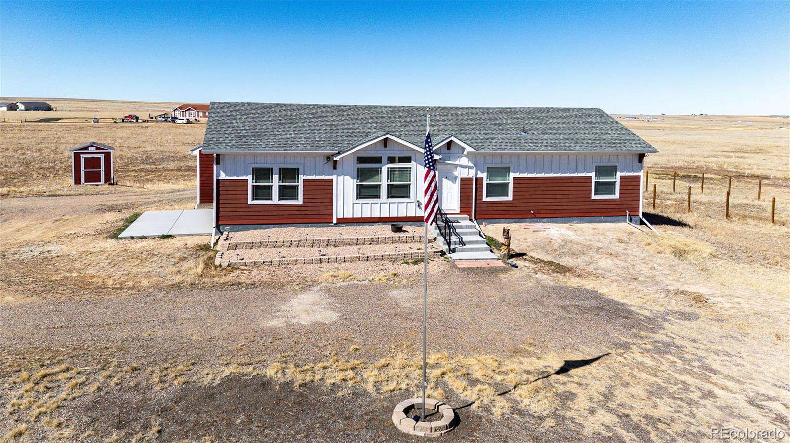 37.7 Acres of Agricultural Land with Home for Sale in Strasburg, Colorado