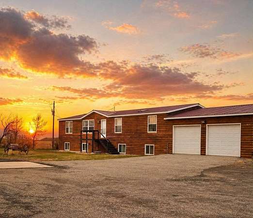 4.54 Acres of Land with Home for Sale in Sidney, Montana