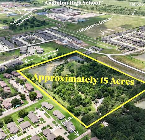 15.5 Acres of Recreational & Residential Land for Sale in Angleton, Texas