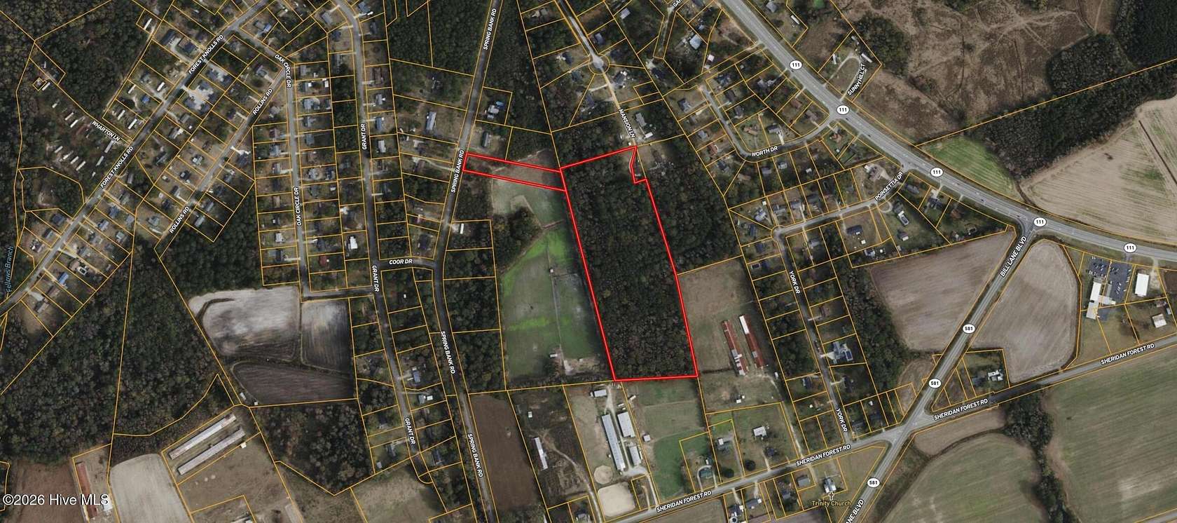 14.6 Acres of Recreational & Residential Land for Sale in Goldsboro, North Carolina