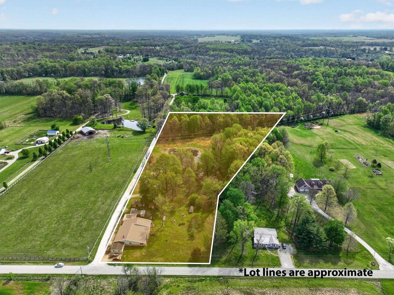 5.4 Acres of Land with Home for Sale in Milan, Indiana