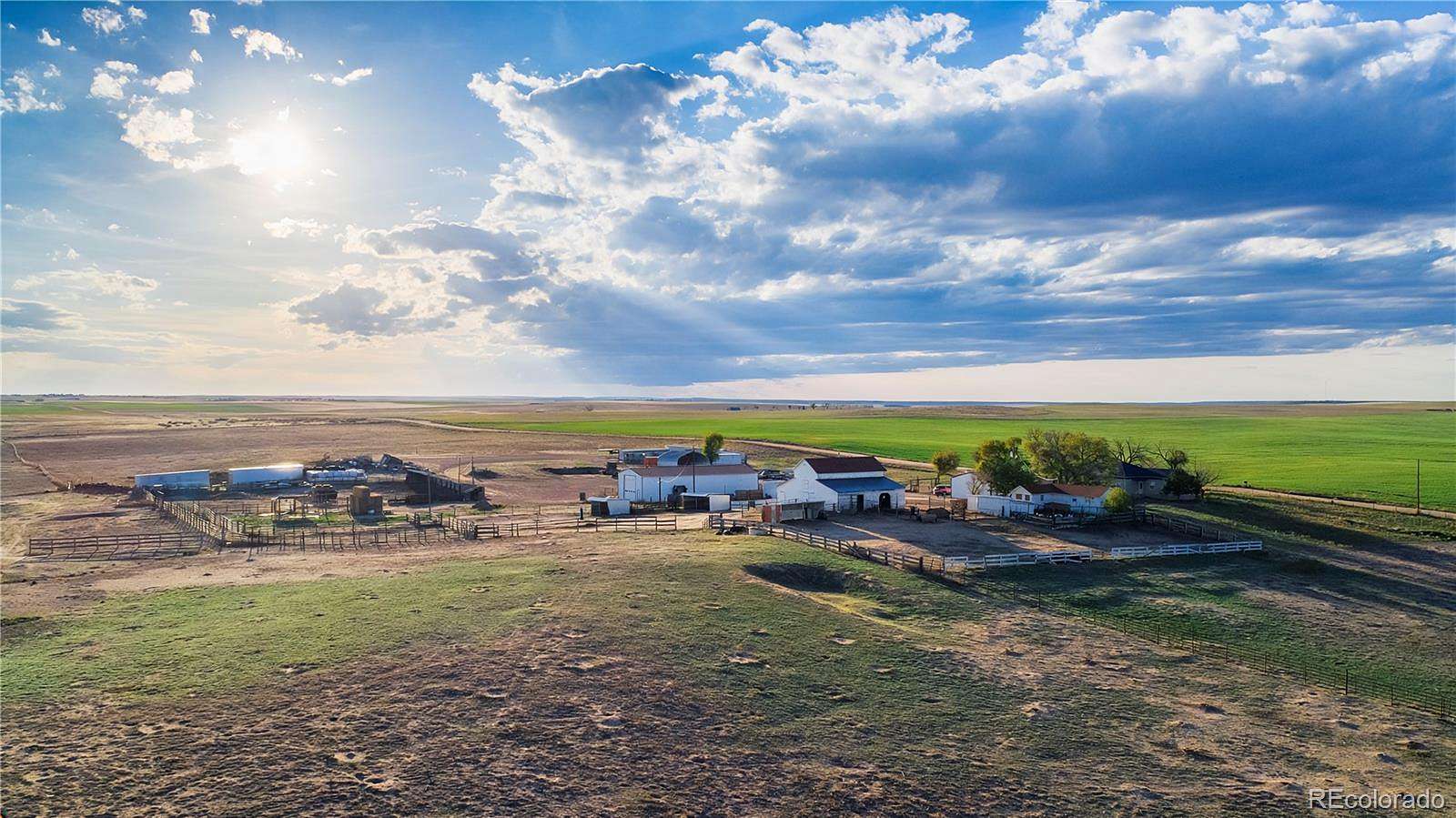 320 Acres of Agricultural Land with Home for Sale in Fort Morgan, Colorado
