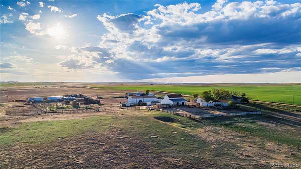 320 Acres of Agricultural Land with Home for Sale in Fort Morgan, Colorado