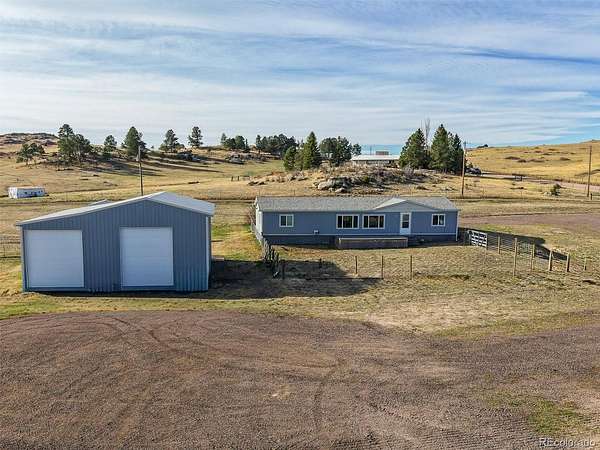40 Acres of Agricultural Land with Home for Sale in Elbert, Colorado