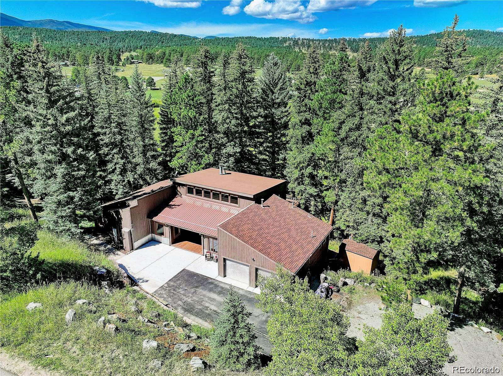 2 Acres of Land with Home for Sale in Evergreen, Colorado
