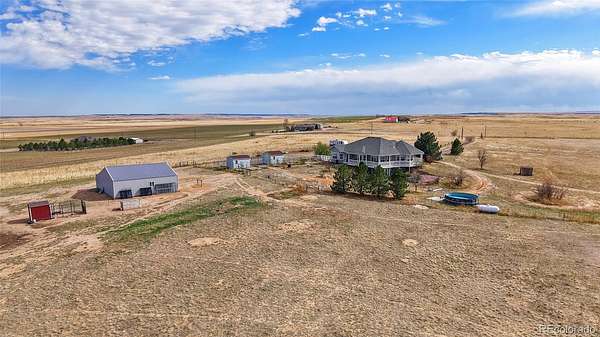 35.5 Acres of Land with Home for Sale in Strasburg, Colorado