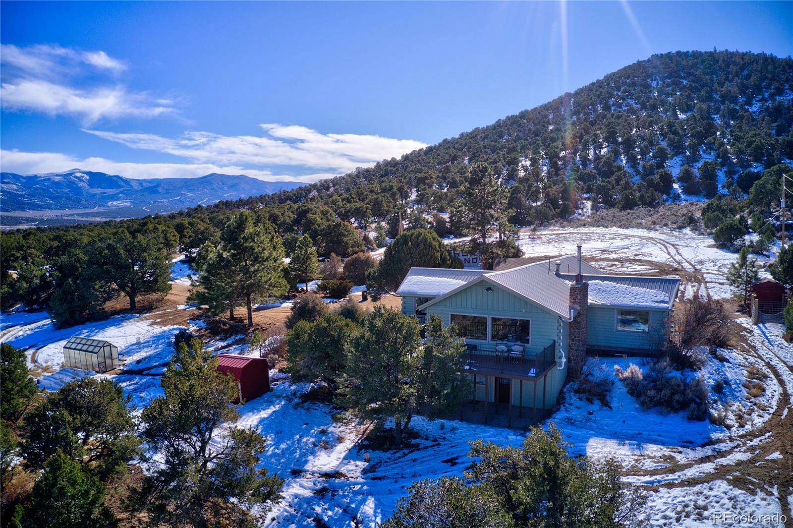 11.5 Acres of Recreational Land with Home for Sale in Fort Garland, Colorado