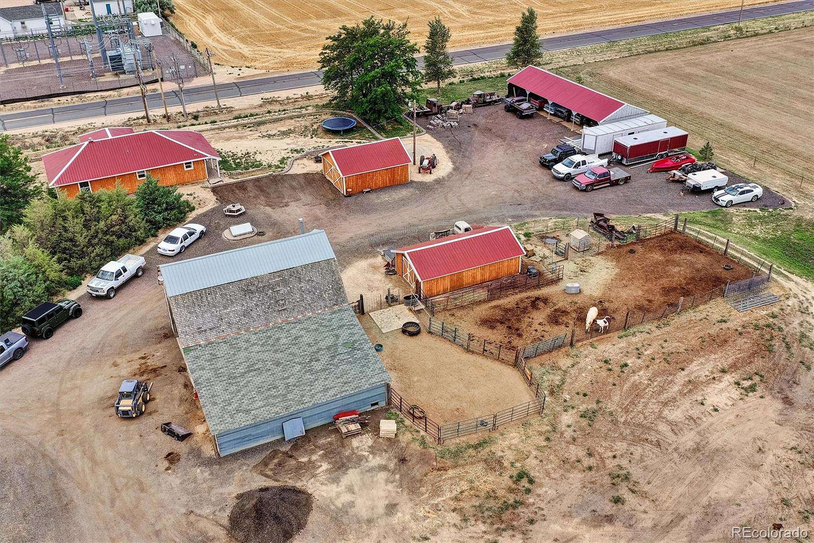 5.18 Acres of Land with Home for Sale in Keenesburg, Colorado