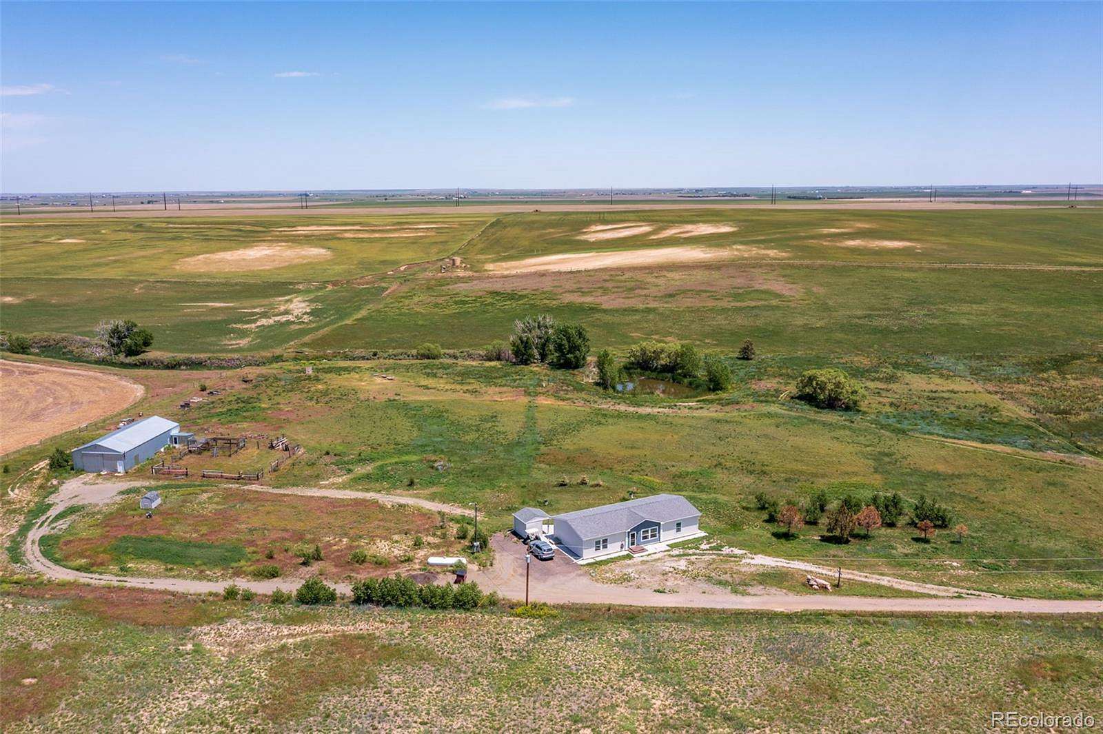 10 Acres of Land with Home for Sale in Keenesburg, Colorado
