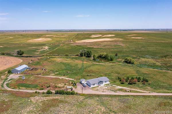10 Acres of Land with Home for Sale in Keenesburg, Colorado