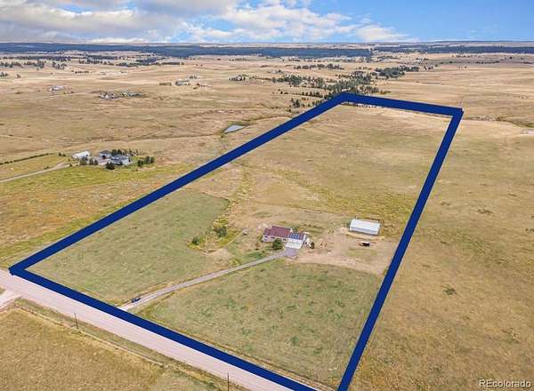 40 Acres of Agricultural Land with Home for Sale in Elizabeth, Colorado