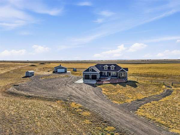 35.9 Acres of Land with Home for Sale in Bennett, Colorado