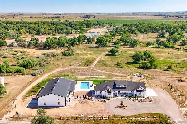 70 Acres of Recreational Land with Home for Sale in Kersey, Colorado