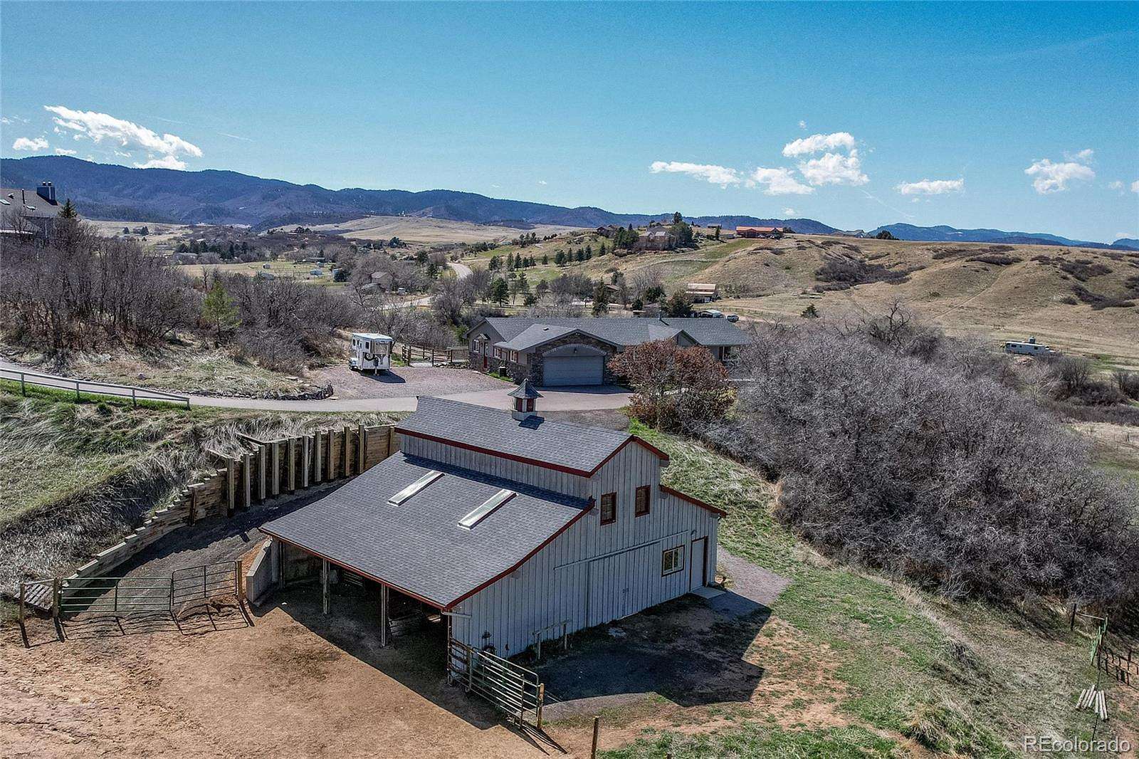 5 Acres of Land with Home for Sale in Sedalia, Colorado