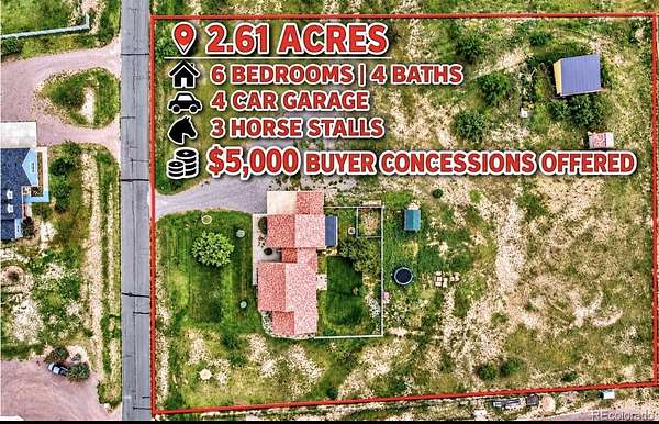 2.6 Acres of Land with Home for Sale in Strasburg, Colorado