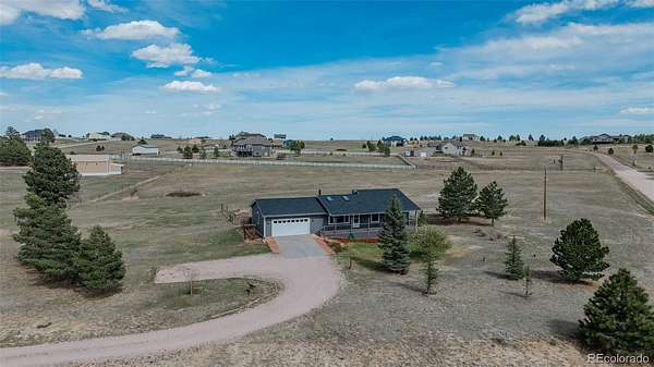 5 Acres of Land with Home for Sale in Elizabeth, Colorado