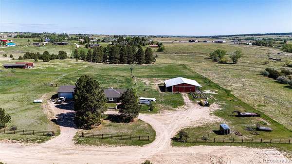 5 Acres of Land with Home for Sale in Elizabeth, Colorado