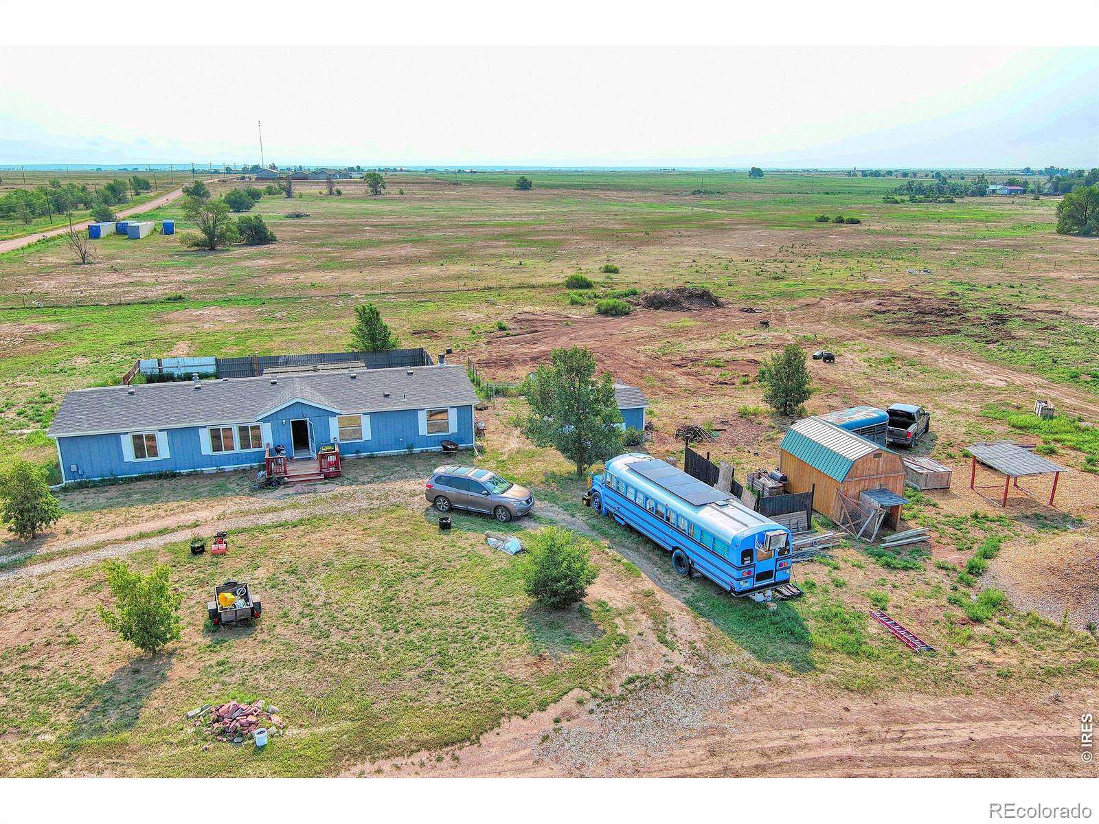 5 Acres of Land with Home for Sale in Nunn, Colorado