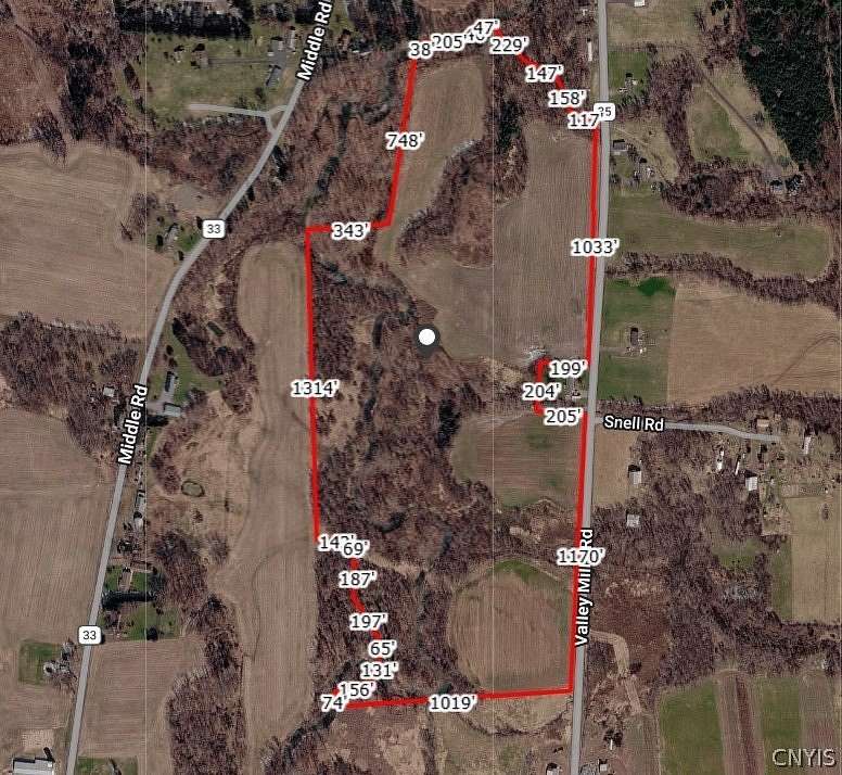 61.3 Acres of Agricultural & Residential Land for Sale in Munnsville, New York