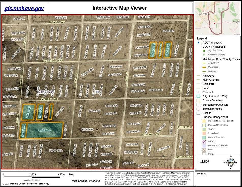 1.78 Acres of Residential Land for Sale in Kingman, Arizona