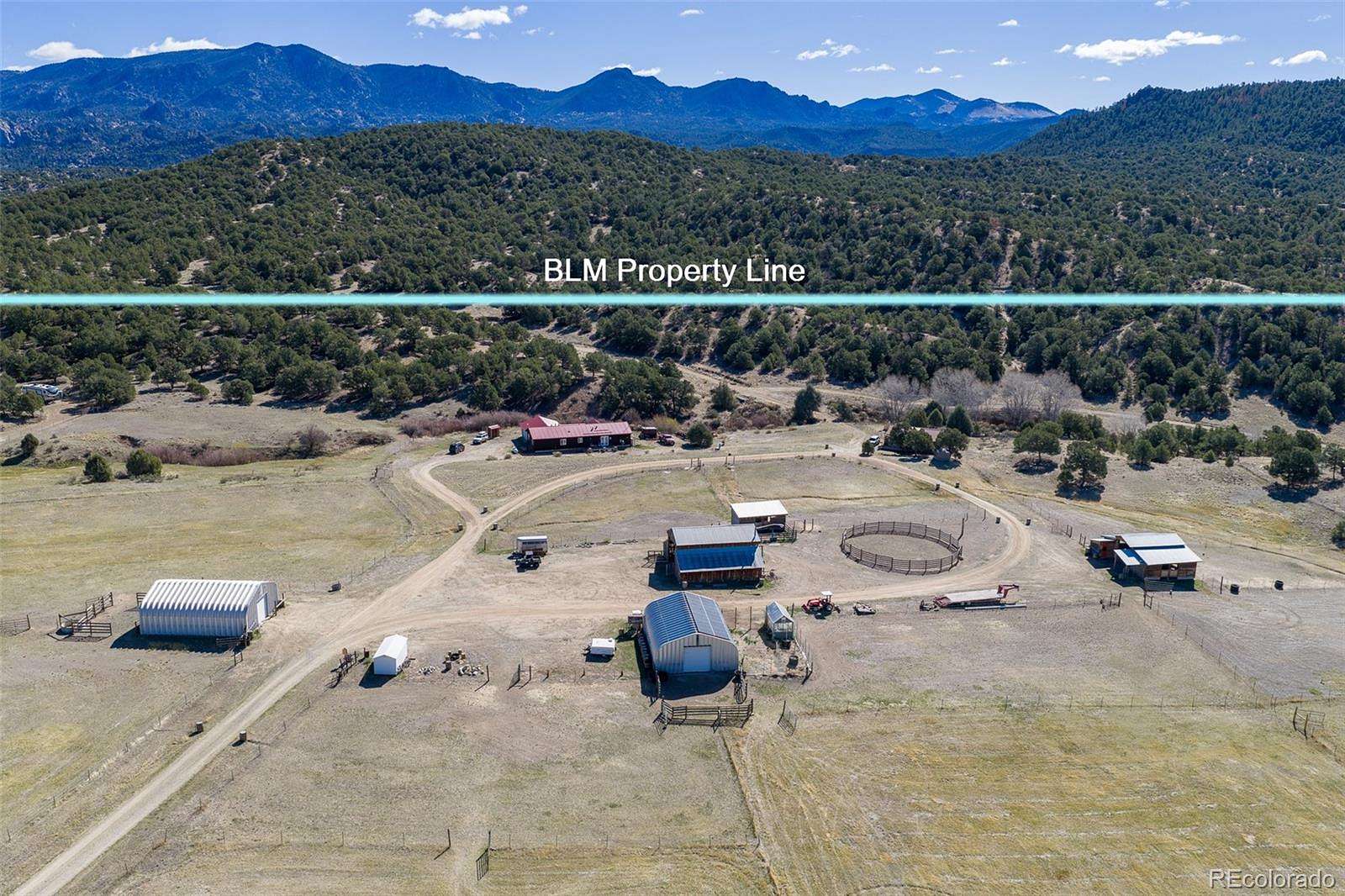 35 Acres of Land with Home for Sale in Salida, Colorado