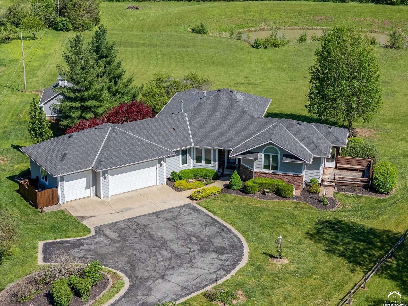 5.14 Acres of Land with Home for Sale in Lawrence, Kansas