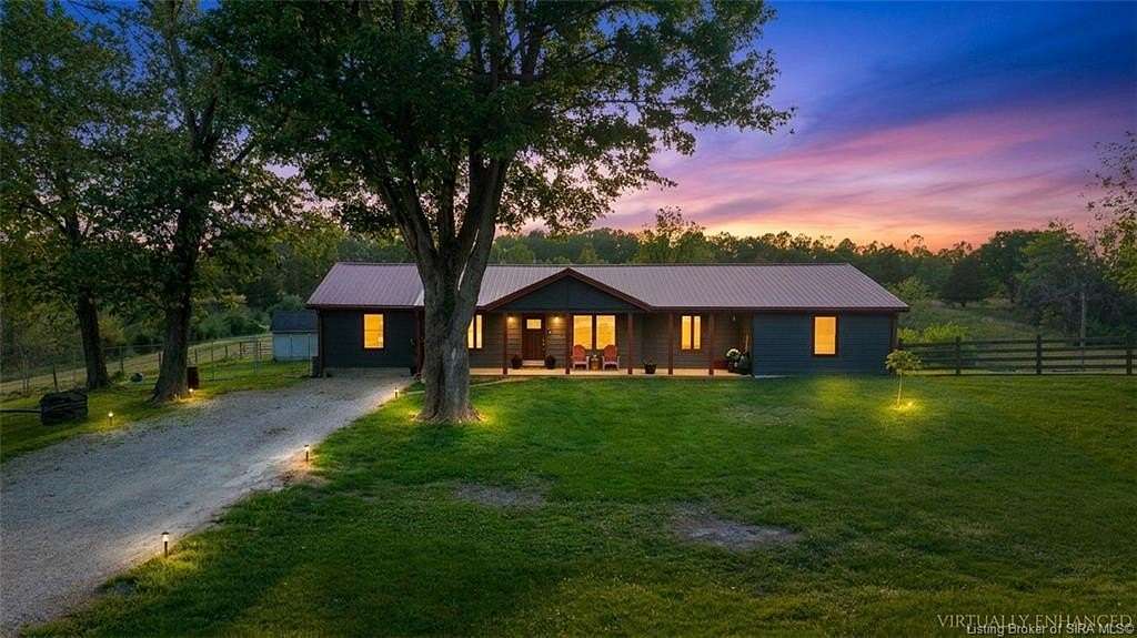 27.6 Acres of Land with Home for Sale in Laconia, Indiana