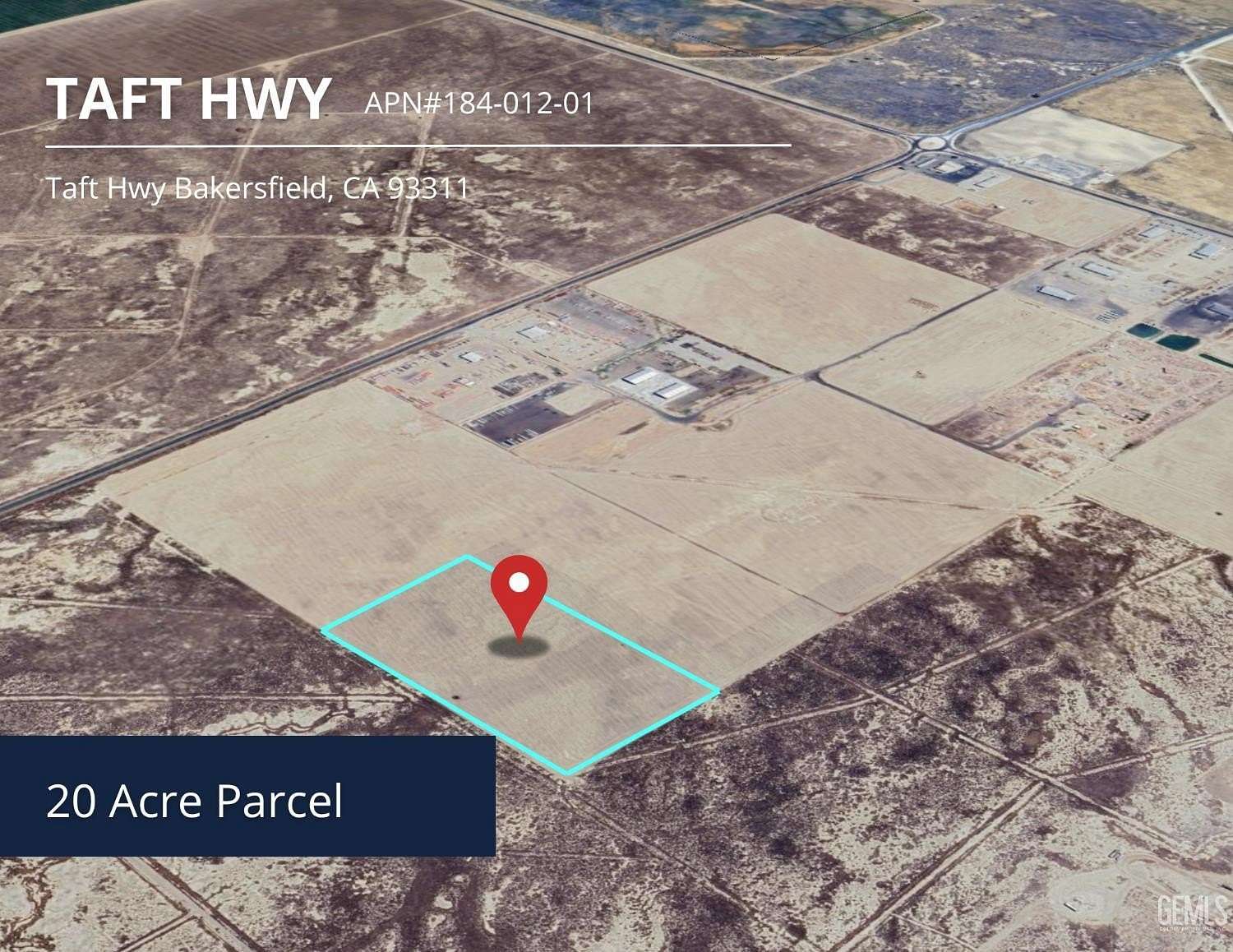 20 Acres of Commercial Land for Sale in Bakersfield, California