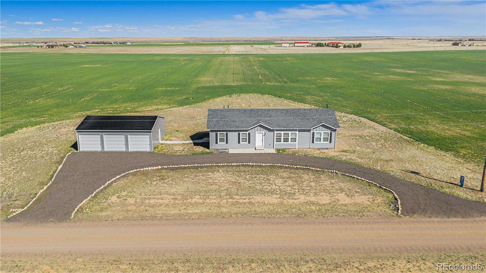 38.5 Acres of Agricultural Land with Home for Sale in Byers, Colorado