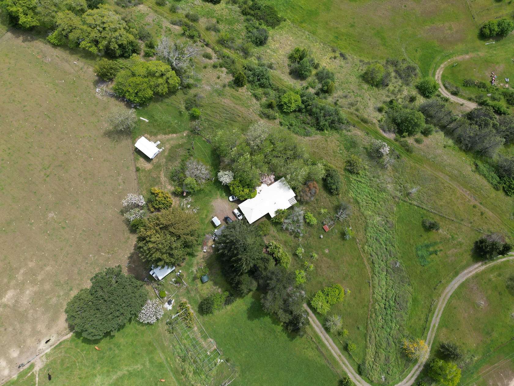 16 Acres of Land with Home for Sale in Petrolia, California