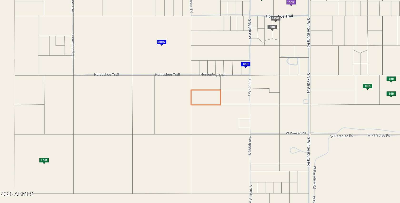 5 Acres of Residential Land for Sale in Tonopah, Arizona