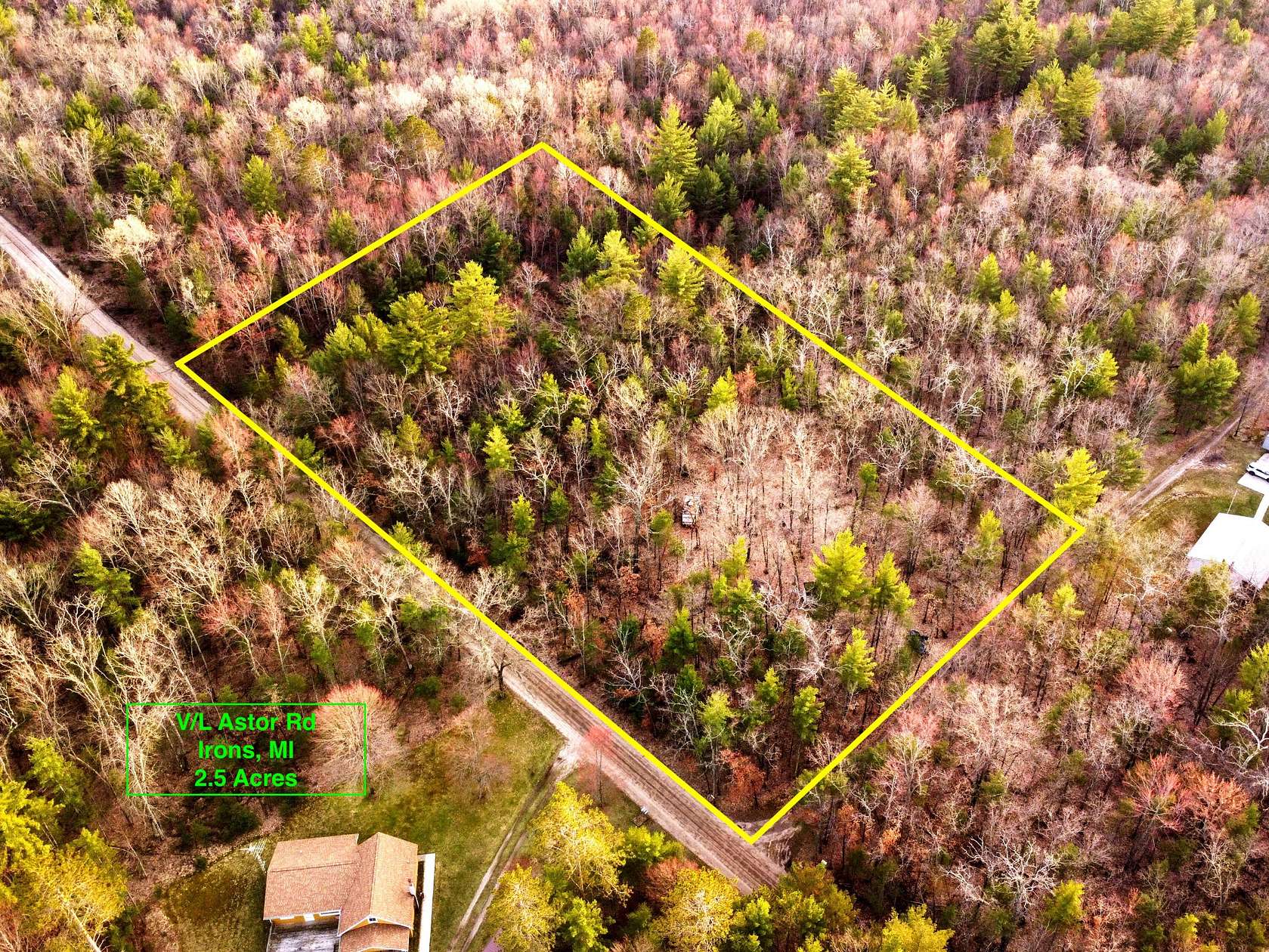 2.5 Acres of Land for Sale in Irons, Michigan