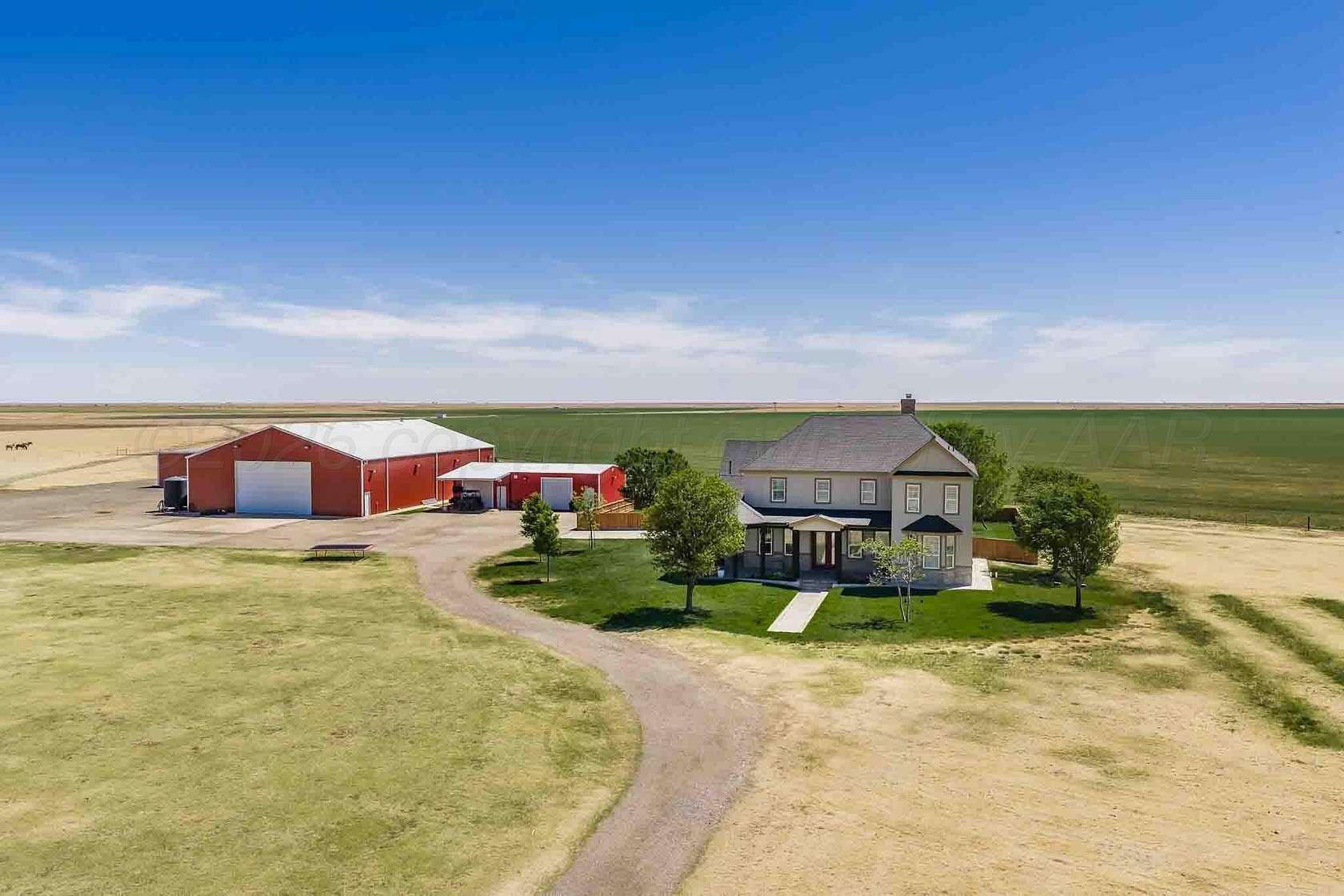 35 Acres of Agricultural Land with Home for Sale in Claude, Texas