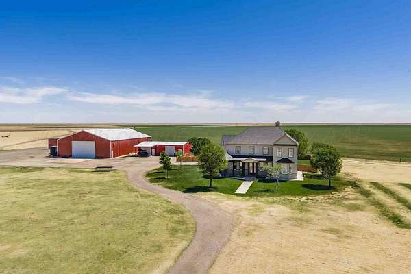 35 Acres of Agricultural Land with Home for Sale in Claude, Texas