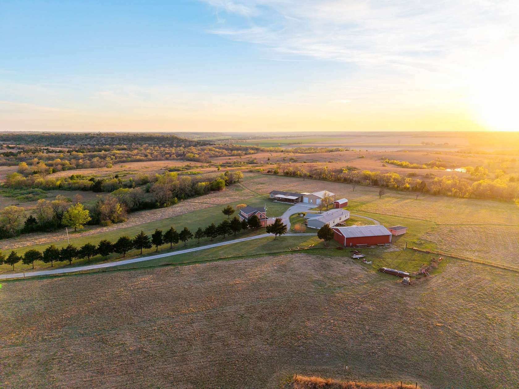 34.8 Acres of Land with Home for Sale in Winfield, Kansas