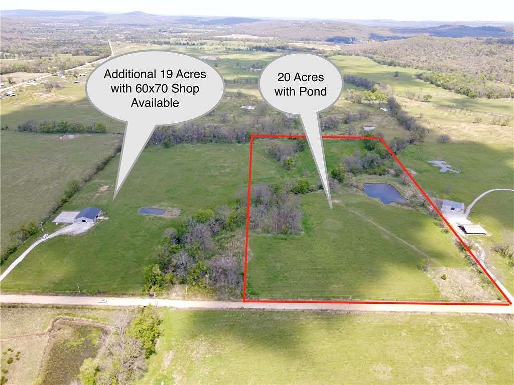 20 Acres of Agricultural & Residential Land for Sale in Elkins, Arkansas