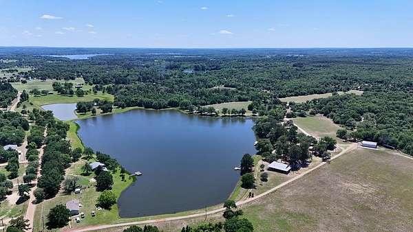 246 Acres of Recreational Land with Home for Sale in Murchison, Texas